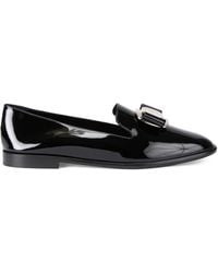 Ferragamo - Patent Leather Zamira Loafers - Lyst