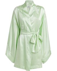 Torlowei - Silk Lace Short Robe - Lyst