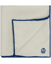 dunhill - Mulberry Silk Cypher Logo Pocket Square - Lyst