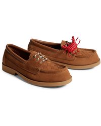 Bottega Veneta - Suede Piere Boat Shoes - Lyst