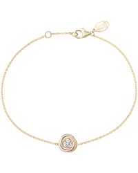 Cartier - Mixed And Diamond Trinity Bracelet - Lyst