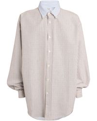 Hed Mayner - Cotton Layered Oxford Shirt - Lyst