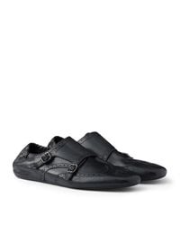 Prada - Calf Leather Monk-Strap Shoes - Lyst