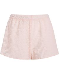 Hunza G - Seersucker Resort Shorts - Lyst