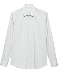 Prada - Stretch-Cotton Shirt - Lyst