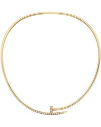 Cartier - Small And Diamond Juste Un Clou Torque Necklace - Lyst