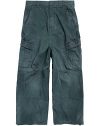 Balenciaga - Cotton Oversized Cargo Trousers - Lyst