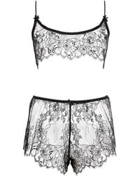 Skims - Ultra Fine Lace Bralette And Shorts Set - Lyst