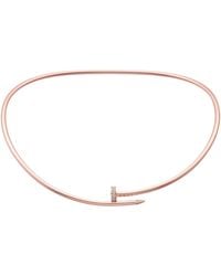Cartier - Yellow Gold And Diamond Juste Un Clou Necklace (33.5cm) - Lyst