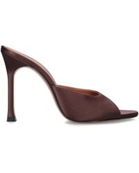 AMINA MUADDI - Satin Alexa Heeled Mules 105 - Lyst