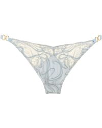 Bordelle - Embroidered Pearl Briefs - Lyst