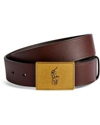 Polo Ralph Lauren - Leather Polo Pony Belt - Lyst