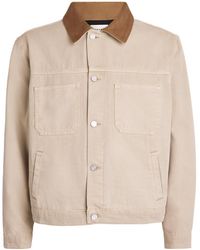 FRAME - Cotton Canvas Work Jacket - Lyst