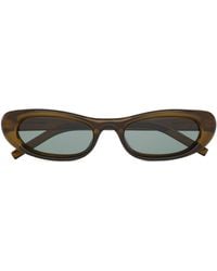 Saint Laurent - Narrow Cat Eye Sunglasses - Lyst