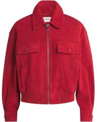 Claudie Pierlot - Suede Collared Jacket - Lyst