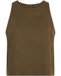 ME+EM - Linen-Blend Creaseless Shell Top - Lyst
