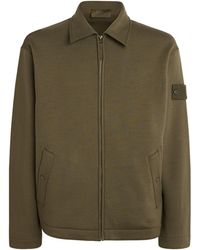 Stone Island - Ghost Piece Wool-Cotton Zip-Up Cardigan - Lyst