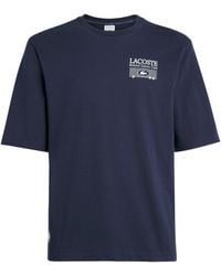 Lacoste - X Roland-Garros Cotton Logo T-Shirt - Lyst