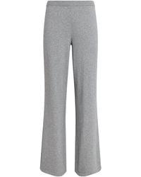 ÉTERNE - Cashmere-Cotton Wide-Leg Sweatpants - Lyst