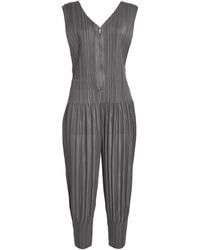 Pleats Please Issey Miyake - Fluffy Basics Jumpsuit - Lyst