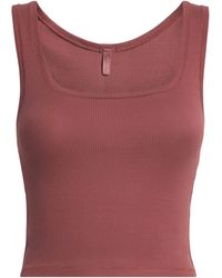 Skims - Stretch-Cotton Rib Tank Top - Lyst