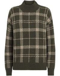 Barbour - Wool-Blend Check Delilah Sweater - Lyst