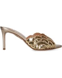 Aquazzura - Leather Ce Soir Mules 75 - Lyst