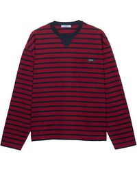 Prada - Long-Sleeved Striped T-Shirt - Lyst