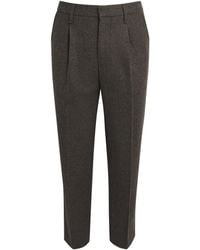Rag & Bone - Wool Pleated Wide-Leg Trousers - Lyst