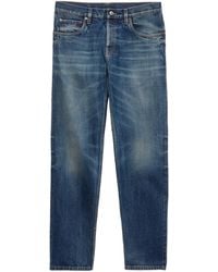 Prada - Selvedge Denim Slim Jeans - Lyst