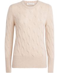 Johnstons of Elgin - Cashmere Cable-Knit Sweater - Lyst