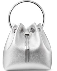 Jimmy Choo - Metallic Bon Bon Top-Handle Bag - Lyst