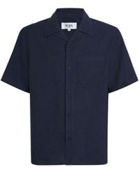 Wax London - Linen Short-Sleeve Didcot Shirt - Lyst