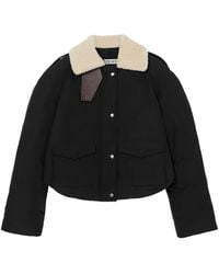 Loewe - Technical Shearling-Collar Jacket - Lyst