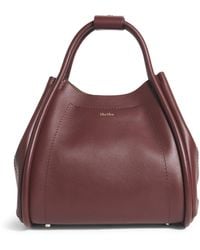 Max Mara - Small Leather Marine Top-Handle Bag - Lyst