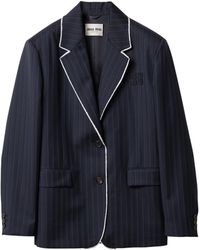Miu Miu - Wool Pinstripe Blazer - Lyst