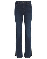 FRAME - Le Mini Boot Outseam Slit Jeans - Lyst