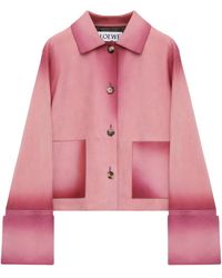 Loewe - Lambskin Turn-Up Jacket - Lyst