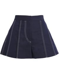 Claudie Pierlot - Pleated Contrast Shorts - Lyst