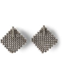 Brunello Cucinelli - Sterling Square Earrings - Lyst