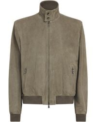 Frescobol Carioca - Suede Canela Bomber Jacket - Lyst