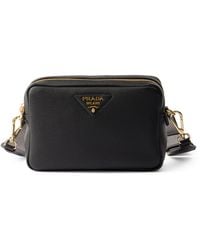 Prada - Small Leather Cross-Body Bag - Lyst