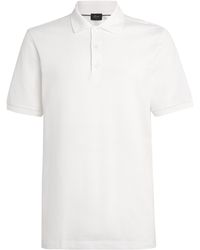 Brioni - Piqué Cotton Polo Shirt - Lyst