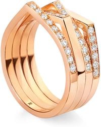 Repossi - And Diamond Antifer 4-Row Ring - Lyst
