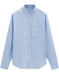 Loewe - Cotton-Blend Anagram Shirt - Lyst
