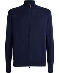 Eton - Cotton Zip Cardigan - Lyst