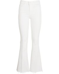 Mother - The Weekender Flared Fray Jeans - Lyst