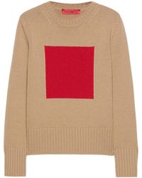 MAX&Co. - Wool-Cashmere Square Sweater - Lyst