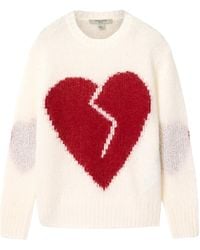 AllSaints - Wool-Blend Luvheart Sweater - Lyst