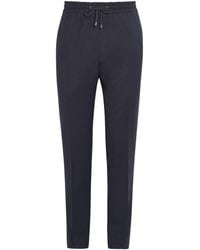 Pal Zileri - Virgin Wool Drawstring Trousers - Lyst
